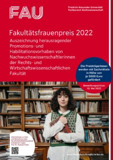 Zum Artikel "Fakultätsfrauenpreis der Rechts- und Wirtschaftswissenschaftsfakultät 2022"