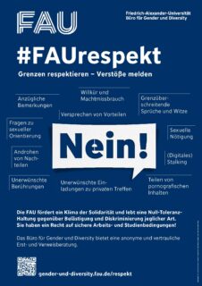 Zum Artikel "#FAUrespekt_Kampagne gegen sexuelle Belästigung, Diskriminierung und Machtmissbrauch"