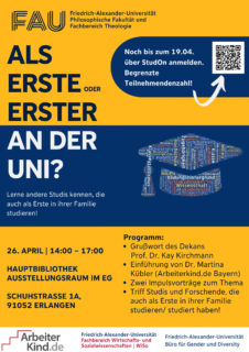 Zum Artikel "Vernetzungsveranstaltung „Als Erste oder Erster an der Uni?“ am 26. April 2024"