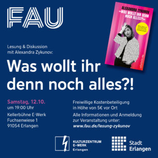 Zum Artikel "Lesung und Diskussion mit Autorin Alexandra Zykunov  „Was wollt ihr denn noch alles?!“ am 12.10.2024 – Lesung bereits ausgebucht"